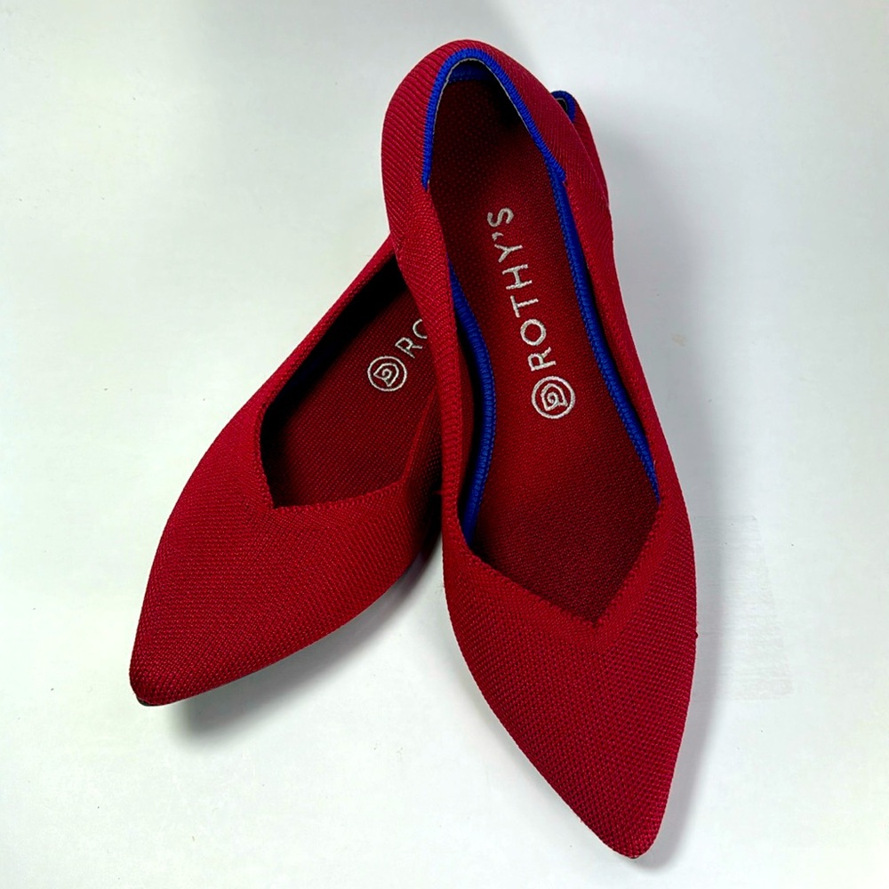 Rothy’s The Point in Chili Red Size 10